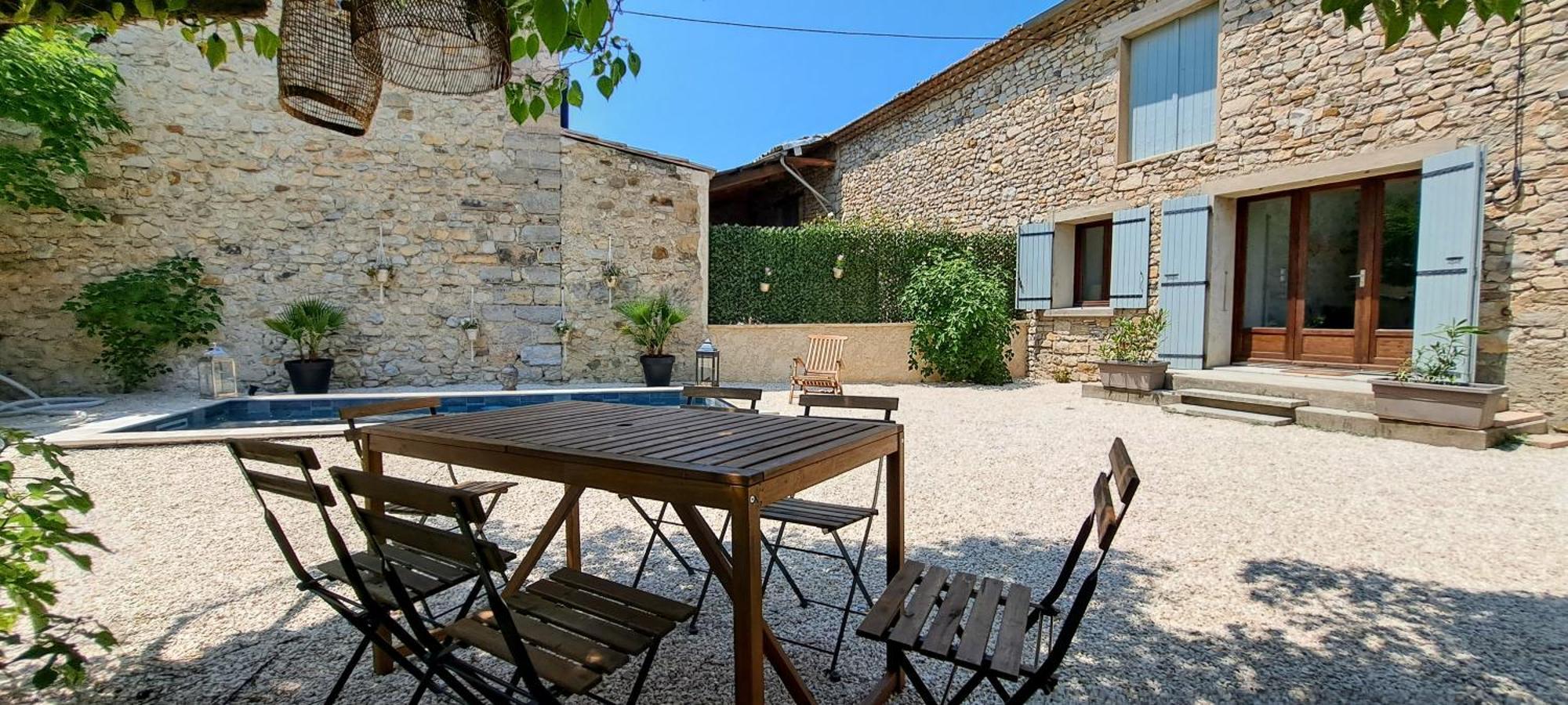 Mazet En Provence Pour 4, Piscine Chauffee Privee, Jardin Clos Prive, Barbecue, Chiens Admis Sainte-Jalle Zewnętrze zdjęcie